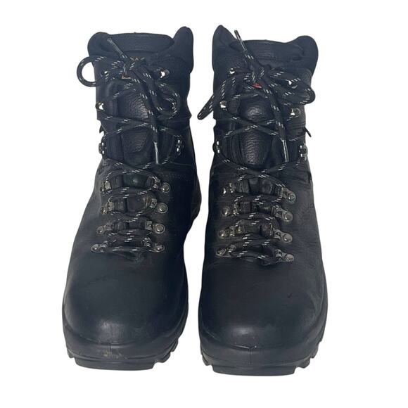 Thorogood Black Leather Biker Boots Mens 11.5 Waterproof Workwear Rugged Hiking - Picture 2 of 11